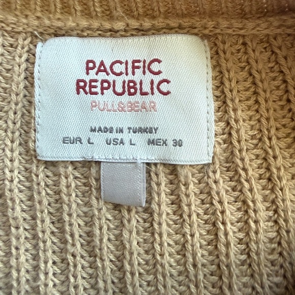 Pull&Bear Light Brown Embroidered Sweater - Picture 8 of 9